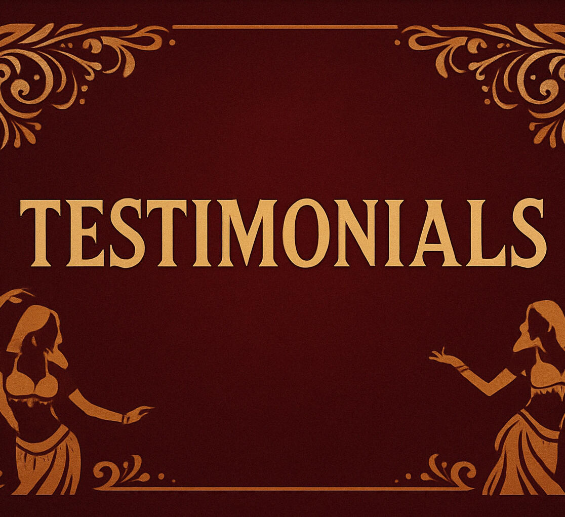 Student testimonial about online beginner belly dance class